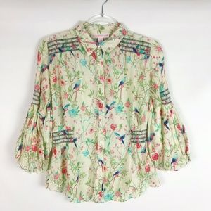 Matthew Williamson H&M Floral Bird Top S
